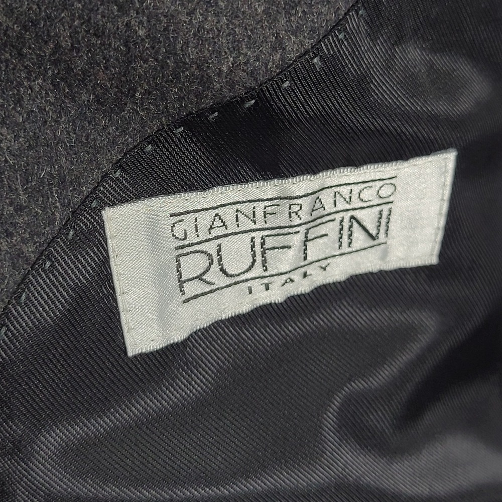 Gianfranco Ruffini Men's Sport Coat Blazer Flannel Gray Silk Wool Cashmere 38R - Picture 15 of 16